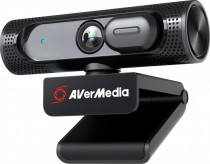 Веб камера AVER MEDIA 1920x1080, USB 2.0, 2 млн пикс., 2 встроенных микрофона, поворотная конструкция, для стрима, PW315 (40AAPW315AVV)