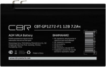 Аккумуляторная батарея CBR ёмкость 7.2 Ач, напряжение 12 В, клеммы F1, AGM VRLA (CBT-GP1272-F1)