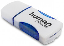 Картридер внешний CBR USB 2.0 Card reader Human Friends Speed Rate Impulse Blue (CBR Impulse Blue)