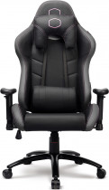 Кресло COOLER MASTER искусственная кожа, до 150 кг, материал крестовины: металл, механизм качания, поясничный упор, цвет: серый, чёрный, Caliber R2 Grey (CMI-GCR2-2019G)