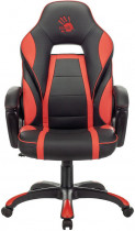 Кресло A4TECH искусственная кожа, до 181 кг, материал крестовины: пластик, механизм качания, цвет: красный, чёрный (BLOODY GC-350)
