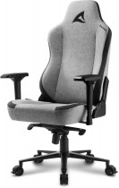 Кресло SHARKOON Skiller SGS40 fabric серое (ткань, 4D, газлифт 4 кл.) (SGS40-F-BK/GY)