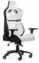 Кресло WARP искусственная кожа, до 120 кг, материал крестовины: металл, поясничный упор, механизм качания, цвет: белый, чёрный, Gr White/Black (GR-WBK)