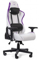 Кресло WARP искусственная кожа, до 90 кг, материал крестовины: пластик, поясничный упор, механизм качания, цвет: белый, фиолетовый, Xn White/Purple (XN-WPP)