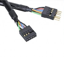 Переходник AKASA мат. плата USB 2.0 M x F 40 (EXUSBI-40)