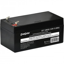 Аккумуляторная батарея EXEGATE ёмкость 3.2 Ач, напряжение 12 В, DT 12032, клеммы F1 (EX282958RUS)