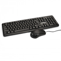 Клавиатура + мышь EXEGATE проводные, 1000 dpi, цифровой блок, USB, MK120 Black, чёрный (EX286204RUS)