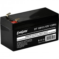 Аккумуляторная батарея EXEGATE ёмкость 1.2 Ач, напряжение 12 В, Power EXG12012, клеммы F1 (EP249948RUS)