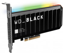 SSD накопитель WD 4 Тб, внутренний SSD, PCI-E AIC (add-in-card), PCI-E x8, NVMe, чтение: 6500 Мб/сек, запись: 4100 Мб/сек, Western Digital_BLACK AN1500 (WDS400T1X0L)