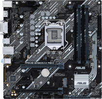 Материнская плата ASUS Socket 1200, Intel H470, 4xDDR4, PCI-E 4.0, 4xUSB 3.2 Gen1, DVI, HDMI, mATX (PRIME B460M-A R2.0)