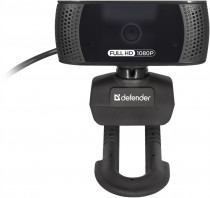 Веб камера DEFENDER 1920 x 1080, USB 2.0, 2 млн пикс., втоматическая фокусировка, встроенный микрофон, крепление на мониторе, G-lens 2694 Full HD (63194)