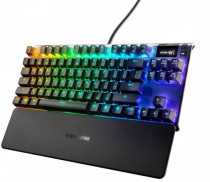 Клавиатура STEELSERIES проводная игровая Apex 7 TKL (Blue Switch) черный (Steelseries 64758)