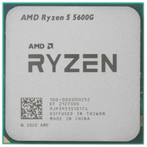 Процессор AMD Socket AM4, Ryzen 5 5600G, 6-ядерный, 3900 МГц, Turbo: 4400 МГц, Cezanne, Кэш L2 - 3 Мб, Кэш L3 - 16 Мб, Radeon Vega 7, 7 нм, 65 Вт, OEM + кулер (100-100000252MPK)