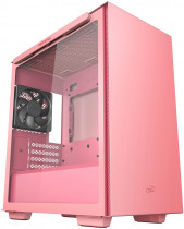 Корпус DEEPCOOL Mini-Tower, без БП, с окном, 2xUSB 3.0, розовый (MACUBE 110 PKRD)