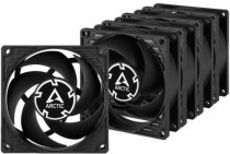 Комплект вентиляторов ARCTIC COOLING 80 мм, 200-3000 об/мин, 23.4 CFM, 0 дБ, 4-pin PWM, P8 PWM PST Value Pack Black/Black, 80x5 (ACFAN00154A)