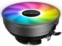 Кулер PCCOOLER для процессора, Socket 775, 115x/1200, AM2, AM2+, AM3, AM3+, AM4, FM1, FM2, FM2+, 1x120 мм, 1000-1800 об/мин, разноцветная подсветка, TDP 92 Вт (E126M PRO)