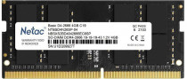 Память NETAC 4 Гб, DDR4, 21300 Мб/с, CL19-19-19-43, 1.2 В, 2666MHz, SO-DIMM (NTBSD4N26SP-04)