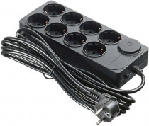 Сетевой фильтр IPPON 5м (8 розеток) черный (коробка) (BK258-16 Black)