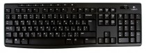 Клавиатура LOGITECH беспроводная (радиоканал), цифровой блок, USB, K270 Wireless Keyboard Black, чёрный (920-003757)