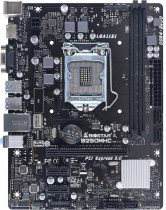 Материнская плата BIOSTAR Socket 1151, Intel B250, 2xDDR4, 4xUSB 3.2 Gen1, VGA, HDMI, mATX (B250MHC)