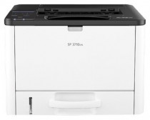 Принтер RICOH лазерный, черно-белая печать, A4, двусторонняя печать, ЖК панель, сетевой Ethernet, AirPrint, SP 3710DN (408273)