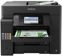 МФУ EPSON струйный, цветная печать, A4, двусторонняя печать, печать фотографий, планшетный/протяжный сканер, ЖК панель, сетевой Ethernet, Wi-Fi, L6550 (C11CJ30404)