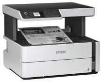 МФУ EPSON струйный, черно-белая печать, A4, планшетный сканер, ЖК панель, M2140 (C11CG27405)