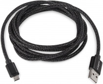 Кабель ROMBICA Digital AB-04B Micro USB to USB cable, длина 2 м. Цвет черный. (CB-AB04B)