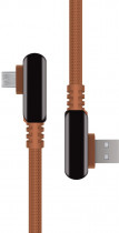 Кабель ROMBICA Digital Electron M, Micro-USB to USB, длина 1,2 м. Цвет коричневый. (MPQ-002)