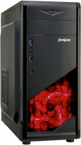 Корпус EXEGATE Midi-Tower, 500 Вт, подсветка, USB 2.0, USB 3.0, Audio, EVO-8207 500W Black/Red Light (EX289684RUS)