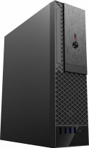 Корпус FOXLINE Slim-Desktop, 300 Вт, 2xUSB 2.0, 2xUSB 3.0, FL-1001 300W, чёрный (FL-1001-TFX300S)