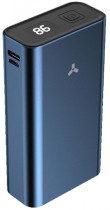 Внешний аккумулятор ACCESSTYLE 10000 мАч, максимальный ток 3A, разъем (выход): 1xUSB-A, разъемы (вход): USB-C, micro-USB для зарядки батареи, индикатор уровня заряда, быстрая зарядка, материал корпуса: алюминиевый сплав (Amaranth 10MDQ Blue)