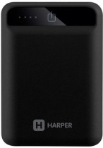 Внешний аккумулятор HARPER 10000 мАч, максимальный ток 2A, разъемы (выход): 2xUSB-A, разъем (вход): micro-USB для зарядки батареи, индикатор уровня заряда, одновременная зарядка двух устройств (PB-10005 BLACK)