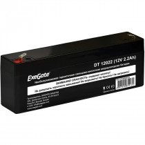 Аккумуляторная батарея EXEGATE ёмкость 2.2 Ач, напряжение 12 В, Power EXG12022, клеммы F1 (EP249950RUS)