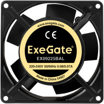 Вентилятор для корпуса EXEGATE 92 мм, 2600 об/мин, 27 CFM, 35 дБ, подводящий провод 30 см, EX09225BAL (EX289003RUS)