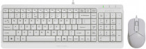 Клавиатура + мышь A4TECH Fstyler F1512, белый, USB (F1512 WHITE)