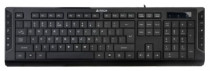 Клавиатура A4TECH черный USB slim Multimedia (KD-600)