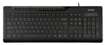 Клавиатура A4TECH черный USB slim Multimedia (KD-800)