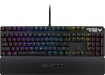 Клавиатура ASUS проводная, механическая, переключатели Kaihua Brown, цифровой блок, подсветка клавиш, USB, TUF Gaming K3 Black, чёрный (90MP01Q1-BKRA00)
