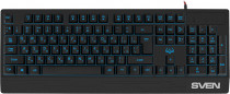 Клавиатура SVEN проводная, мембранная, цифровой блок, подсветка клавиш, USB, KB-G8300, чёрный (SV-019280)