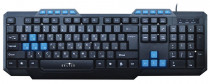 Клавиатура OKLICK проводная, мембранная, цифровой блок, USB, Оклик 750G FROST WAR, чёрный (Oklick KM-638)
