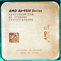 Процессор AMD Socket AM4, A6-9550, 2-ядерный, 3800 МГц, Turbo: 4000 МГц, Bristol Ridge, Кэш L2 - 1 Мб, Radeon R5, 28 нм, 65 Вт, OEM (AD9550AGM23AB)