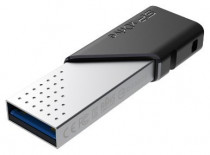 Флеш диск SILICON POWER 128 Гб, USB 3.1/Lightning, xDrive Z50 Silver/Black (SP128GBLU3Z50V1S)
