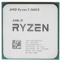 Процессор AMD Socket AM4, Ryzen 5 5600X, 6-ядерный, 3700 МГц, Turbo: 4600 МГц, Vermeer, Кэш L2 - 3 Мб, Кэш L3 - 32 Мб, 7 нм, 65 Вт, OEM + кулер (100-100000065MPK)