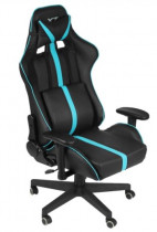 Кресло A4TECH X7 черный/голубой, искусственная кожа, крестовина пластик (GG-1200)