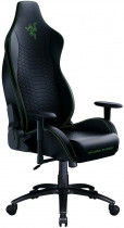 Кресло RAZER искусственная кожа, до 136 кг, материал крестовины: металл, поясничный упор, механизм качания, цвет: зелёный, чёрный, Iskur X (RZ38-02840100-R3G1)