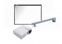Интерактивный комплект IQBoard доска DVT T087 + проектор Optoma X309ST + крепление для проектора Wize WTH-140 (4 места), по запросу (T087/X309ST/WTH140)