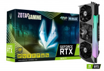 Видеокарта ZOTAC GeForce RTX 3070 Ti, 8 Гб GDDR6X, 256 бит, AMP EXTREME HOLO (ZT-A30710B-10P)