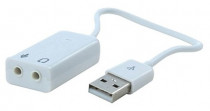 Звуковая карта внешняя ORIENT USB 1.1, аналоговые аудиовыходы: стерео, звуковые эффекты (EAX v. 2), ASIO v. 2.0, ЦАП 16 бит / 48 кГц (AU-01SW)
