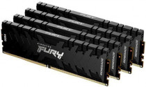 Комплект памяти KINGSTON 128 Гб, 4 модуля DDR-4, 28800 Мб/с, CL18, 1.35 В, XMP профиль, радиатор, 3600MHz, Fury Renegade Black, 4x32Gb KIT (KF436C18RBK4/128)